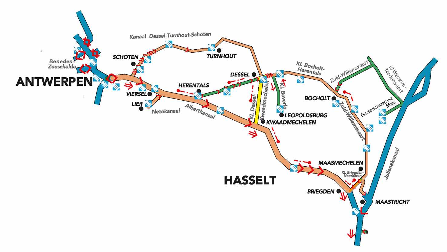 De Vlaamse Waterweg Vaarlus Kempen